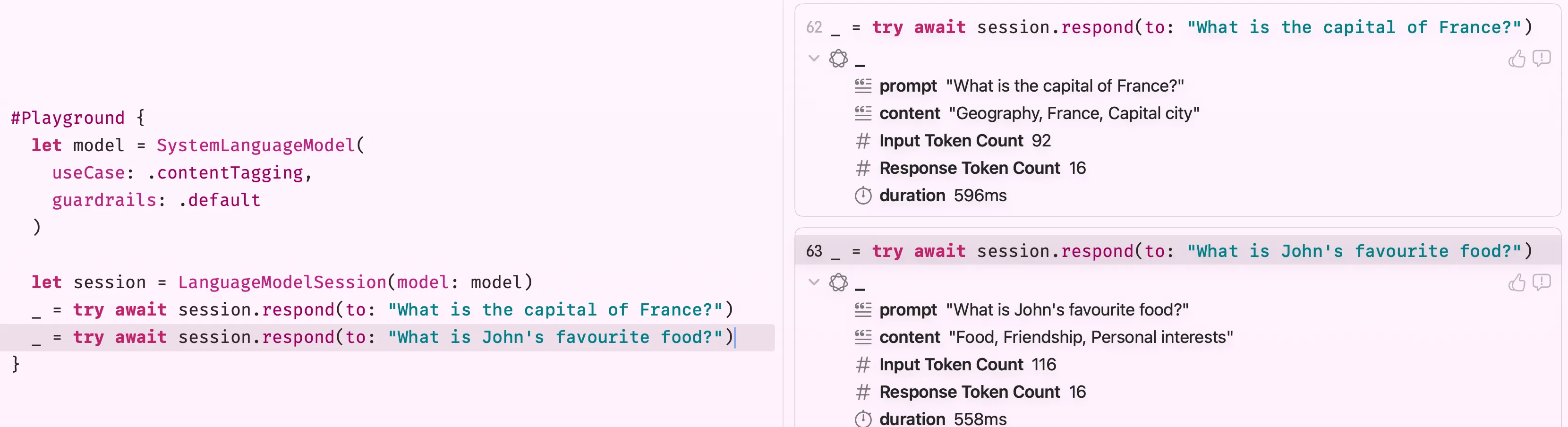 Demonstrating content tagging usecase