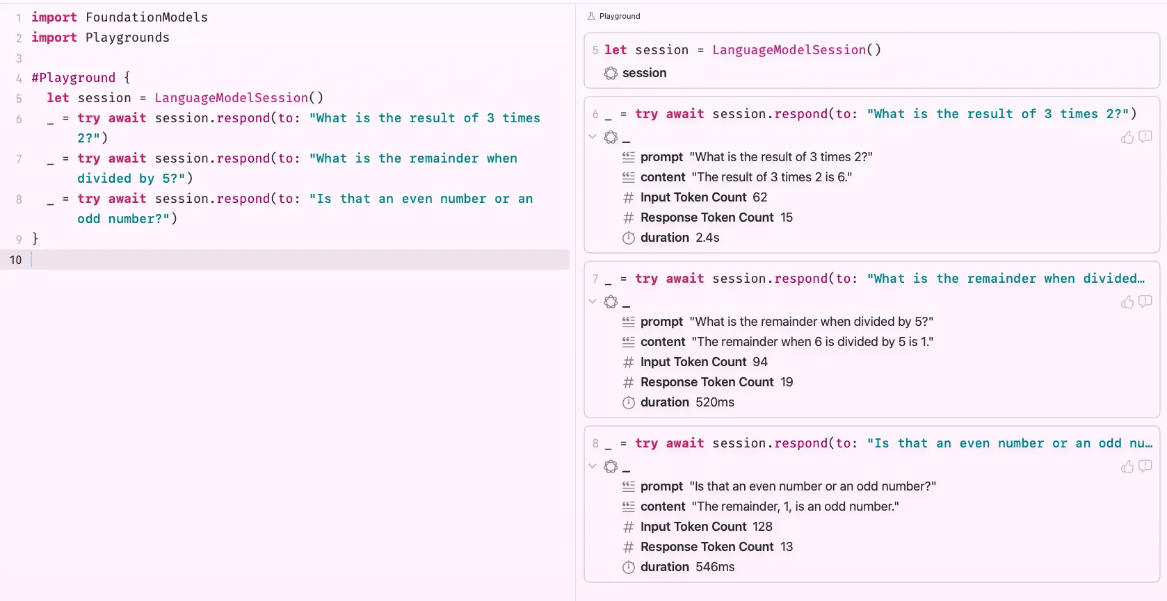 Testing session context continuity