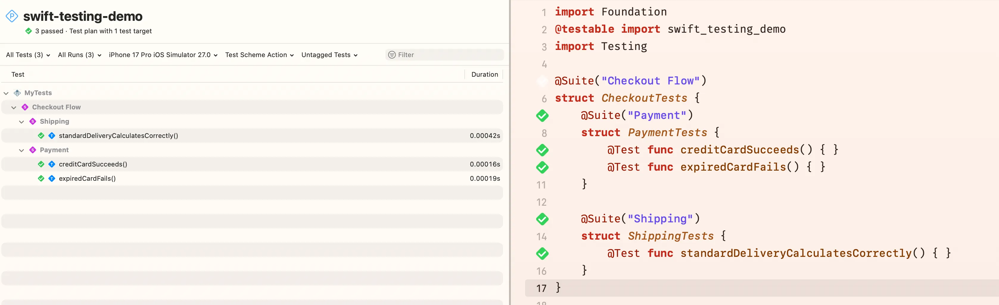 Nested Test Suite